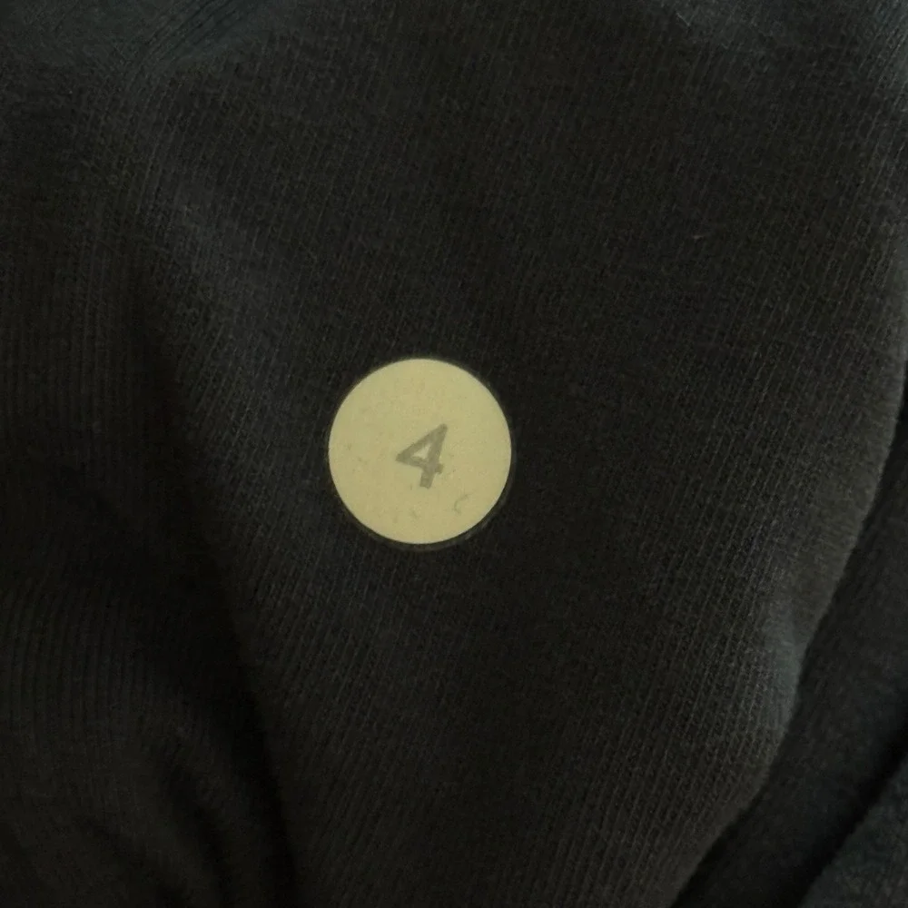 Lululemon Belle‎ Wrap Asymmetrical Sweatshirt Women 4 Navy Blue Longline Casual